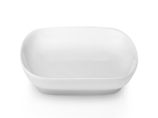 white plate isolated on white background