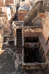 picture of old ruined barren houses of bikaner,rajasthan,india