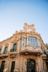 Fototapeta na wymiar Historical grand building exterior in Tortosa