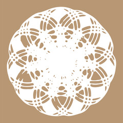 手描きのスピログラフ、くるくる定規を使った模様