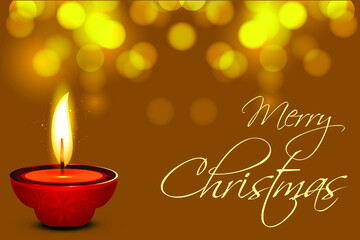 Vector illustration. Merry Chistmas greeting card. Christmas vector banner design.