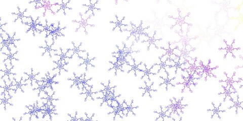 Light Pink, Blue vector template with lines.