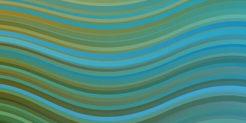Light Blue, Green vector layout with curves.
