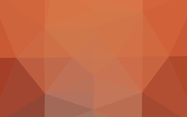 Light Orange vector blurry triangle template.
