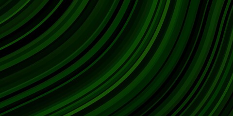 Dark Green vector template with wry lines.