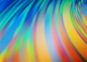 Obraz premium Light Blue, Yellow vector glossy bokeh pattern.