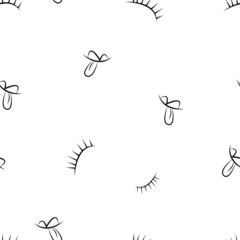 Seamless pattern with rice, tongues. The design is suitable for wallpaper, decor, textiles, factories, kitchen and kids room, T-shirt and clothing printing. Isolated vector illustration