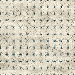 Chic formal grungy abstract blob shapes texture seamless pattern. High quality illustration. Strange abstract wavy design in a trendy posh exotic style. Grainy fabric texture overlay.