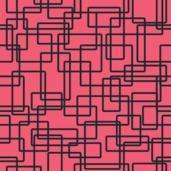 Seamless vector pattern with abstract rectangles, squares in a flat style. Designs for wallpaper, decor, textiles, factories, kitchen and parenting rooms, T-shirts and garment printing