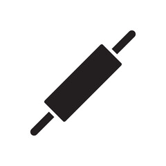 rolling pin icon vector symbol template