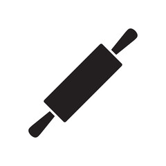 rolling pin icon vector symbol template