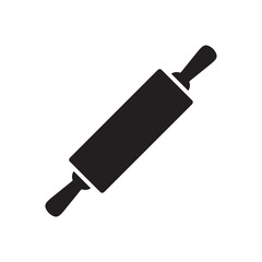 rolling pin icon vector symbol template