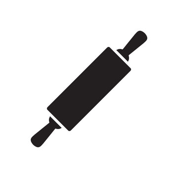 rolling pin icon vector symbol template