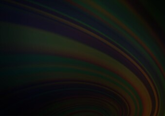 Dark Black vector blurred bright pattern.