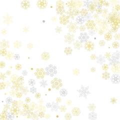 Christmas and New Year snowflakes