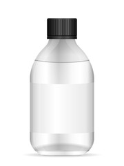 Glass medical bottle