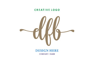 logo susunan huruf DFB sederhana mudah dipaham, simpel dan berwibawa