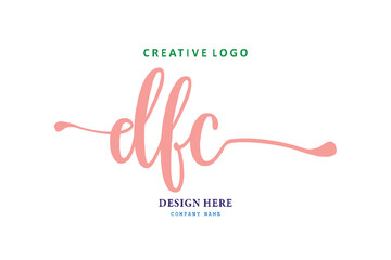 logo susunan huruf DFC sederhana mudah dipaham, simpel dan berwibawa