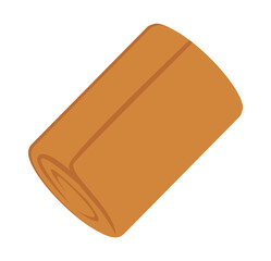 Roll. Bakery. Isolated on white background. Vector illustration.