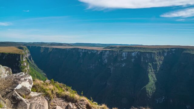 Canion Fortaleza Timelapse Rio grande do sul Brasil