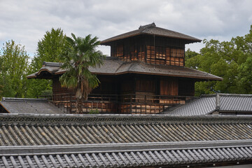 Fototapeta na wymiar one the most famous three pavilions in kyoto, Japan. zen temple 