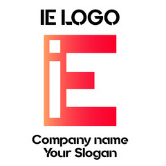 IE Initial Logo for company and individual names