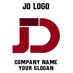 JD Initial Logo for company and individual names