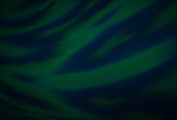 Dark Green vector glossy abstract layout.