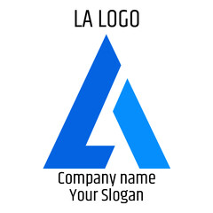 LA Initial Logo for company and individual names