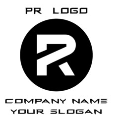 PR Initial Logo for company and individual names