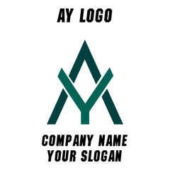 AY Initial Logo for company and individual names