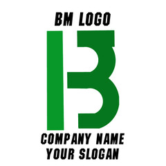 BM Initial Logo for company and individual names