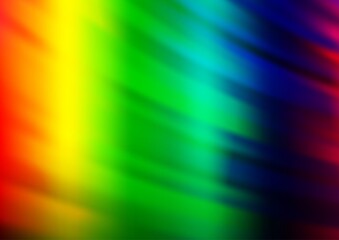 Obraz premium Light Multicolor, Rainbow vector pattern with narrow lines.
