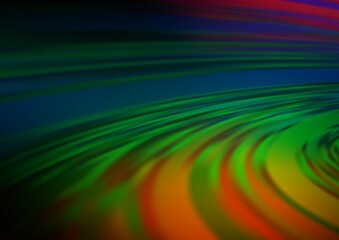 Dark Multicolor, Rainbow vector blurred bright template.
