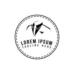 professional gentleman suit tuxedo logo vector men clothing graphic concept