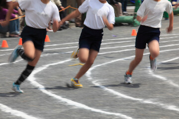 運動会徒競走の足