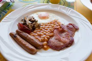 Tasty full English breakfast
