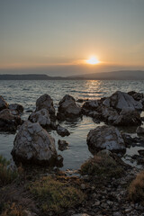 Fototapeta premium Sunset on the island of Kefalonia in Greece