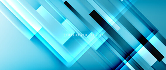 Dynamic lines on fluid color gradient. Trendy geometric abstract background for your text, logo or graphics