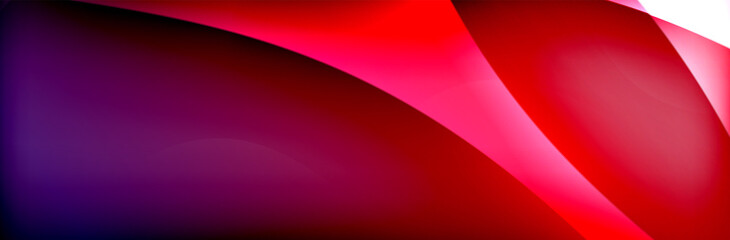 Fluid gradient neon color waves, vector abstract background