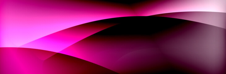 Fluid gradient neon color waves, vector abstract background