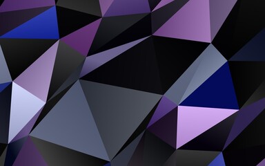 Light Pink, Blue vector triangle mosaic cover.