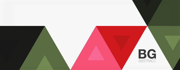 Mosaic triangle pattern abstract background for cover, banner, flyer and poster and other template