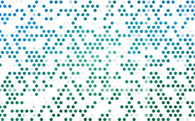 Light Blue, Green vector texture with colorful hexagons.