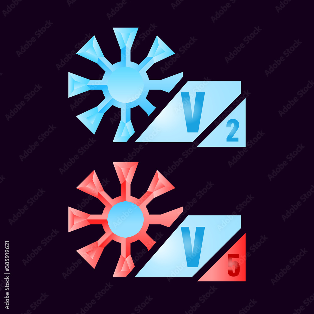 Aufkleber set of gui vip icon with snowy christmas theme for game ui asset elements vector illustration