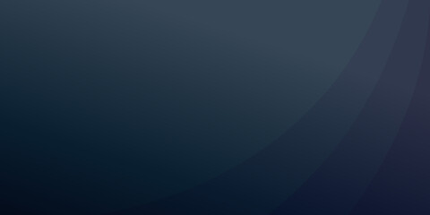 Dark blue gradient abstract background with smoothly curving lines, wallpaper design for presentation, poster, website, brochure