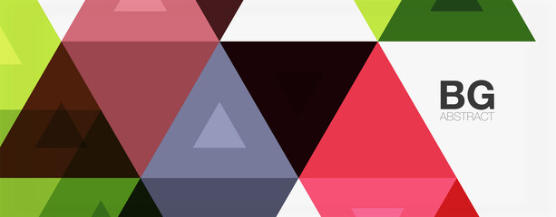 Mosaic triangle pattern abstract background for cover, banner, flyer and poster and other template
