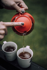 Cup of tea in the woods 