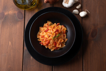 Piatto di farfalle al sugo, Pasta Italiana 