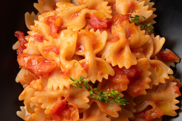 Piatto di farfalle al sugo, Pasta Italiana 